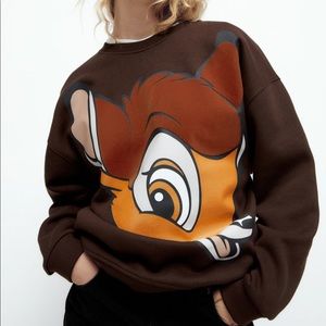 ZARA Bambi Disney Sweatshirt
